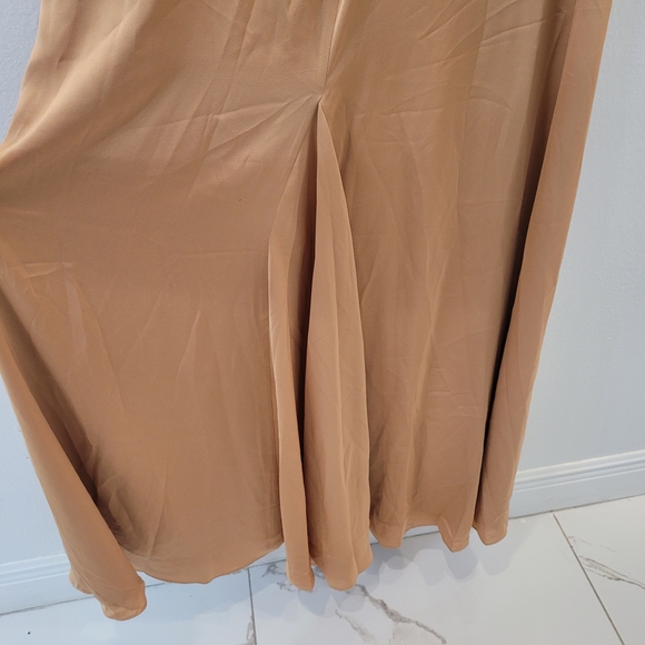 Free People Fame & Partners Gold Rosabel Maxi Dress Size 12 - Picture 12 of 16